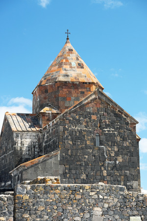 Ancient monastery Sevanavank on Lake Sevan, Armenia. Was founded in year 874.