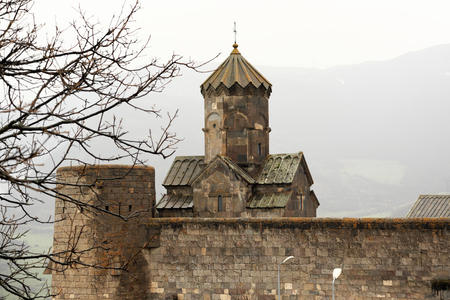 Ancient monastery Tatev in the mountains of Armenia. Was founded in year 906.