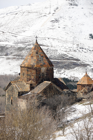 Ancient monastery Sevanavank on Lake Sevan, Armenia. Was founded in year 874.