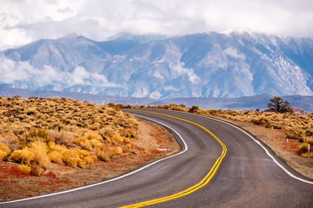 Open highway in California, USA.の写真素材