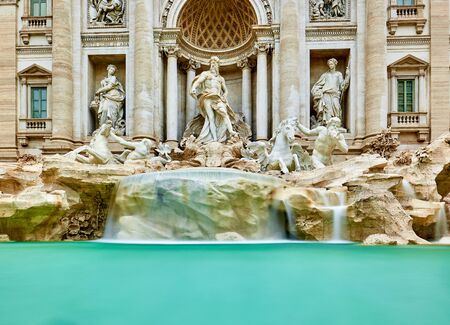 Fountain di Trevi in Rome, Italyの写真素材