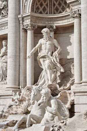 Fountain di Trevi in Rome, Italyの写真素材