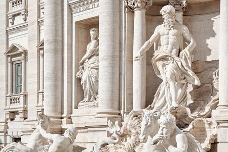 Fountain di Trevi in Rome, Italyの写真素材