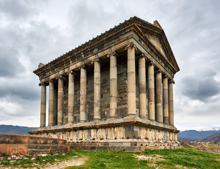 Ancient Garni pagan Temple, the hellenistic temple in  Armeniaのeditorial素材