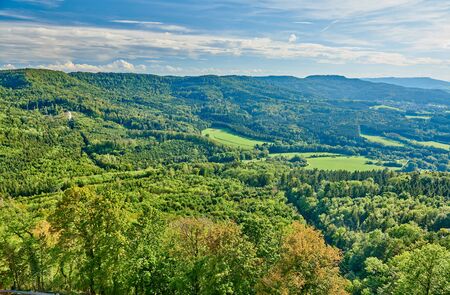 Hechingen town landscape in Baden-Wurttemberg, Germanyの写真素材