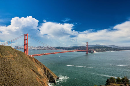 Golden Gate Bridge, San Francisco, California, USAの写真素材
