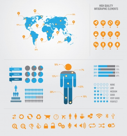High quality business infographic elemntsのイラスト素材