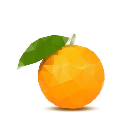 Abstract orange with triangle styleのイラスト素材