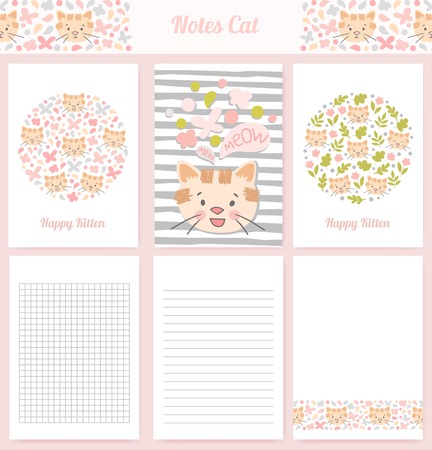 Template for scrap booking, wrapping, notebooks. のイラスト素材