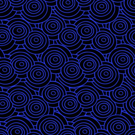 Spiral vector seamless pattern. Abstract vector backgroundのイラスト素材