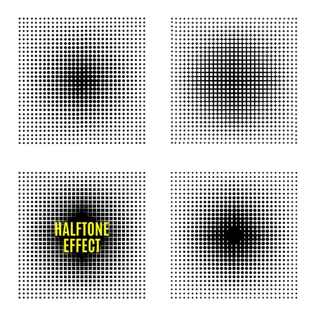 Set Halftone isolation element design. Abstract Backgrounds.のイラスト素材