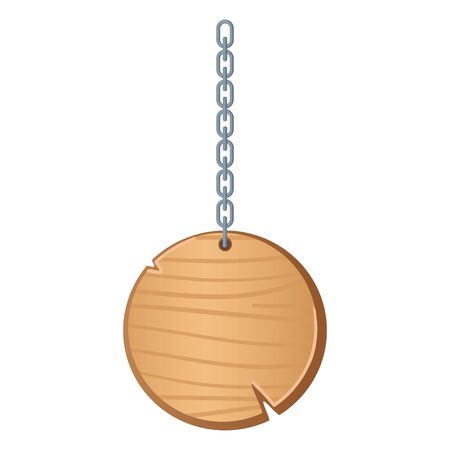 Western round signboards vector. Wooden boardsのイラスト素材