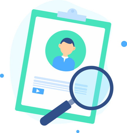 Personal info data, user or profile card details symbolのイラスト素材