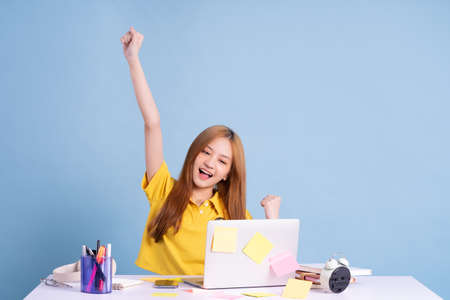 Young Asian businesswoman working concept