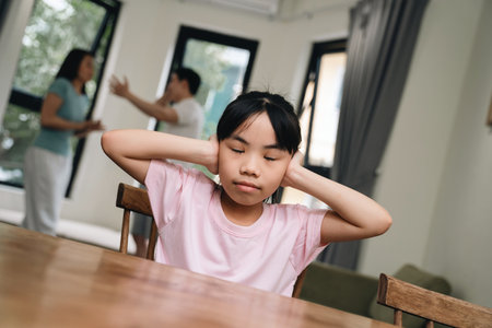 Image of Asian child at homeの写真素材