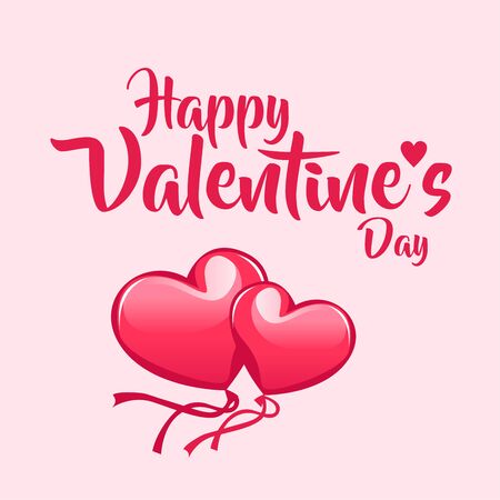 Valentine's Day Greetings Vector Templateのイラスト素材
