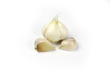 Garlic Isolated on White Background