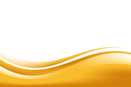 Abstract Smooth Golden Wavy Background Design Template Vector, Gold Elegant Background Element with Copy Space for Textのイラスト素材