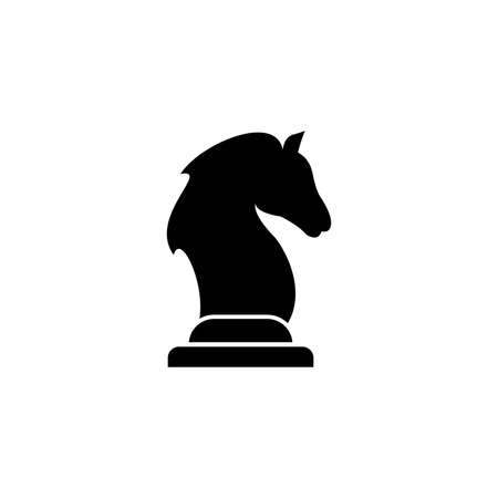 simple knight chess icon designのイラスト素材