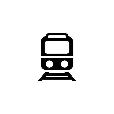 simple train icon illustration design, locomotive symbol template vectorのイラスト素材