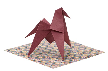 Paper craft horseの写真素材