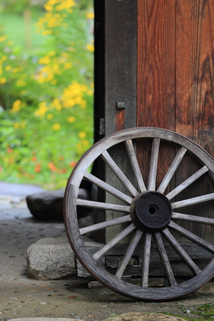 Garden entranceの写真素材