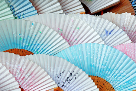 Folding fanの写真素材