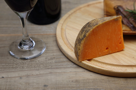 Cheese and wineの写真素材