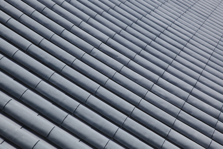 Roof of Japanese castleの写真素材