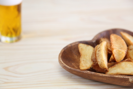 French fries in a plateの写真素材