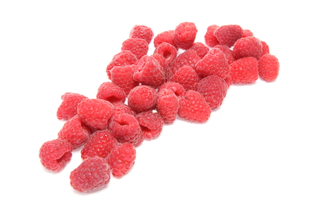 Raspberry in a white background
