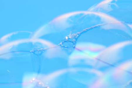 bubbles in a blue background