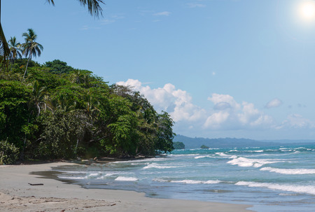 the beach and sky in Costa Ricaの写真素材