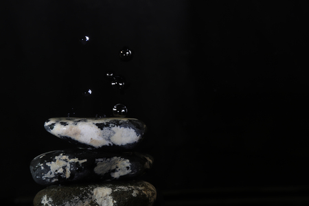 water drop on the stone