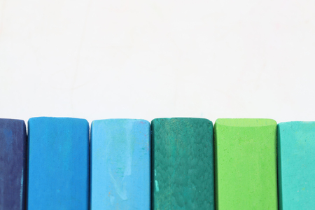 crayons in a white backgroundの写真素材