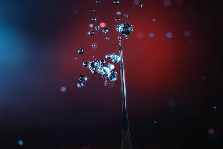 High speed photography of water droplet