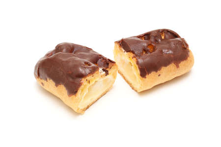Eclair isolated on a white background.