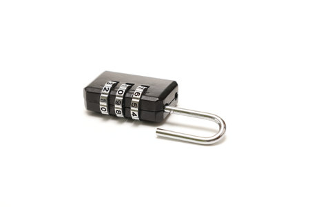 Padlock isolated on white background. Security concept. Data protection.