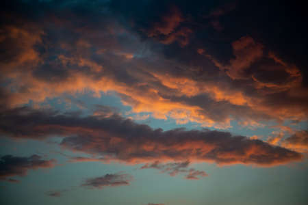 Aerial Shot of Sky Background with Cloudsの写真素材