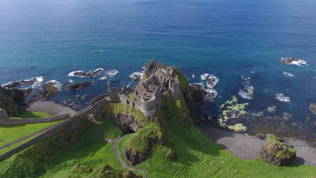 Dunluce Castle  Co Antrim Northern Irelandのeditorial素材
