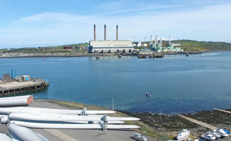 Islandmagee Power Station Co Antrim Northern Ireland 14th March 2020のeditorial素材