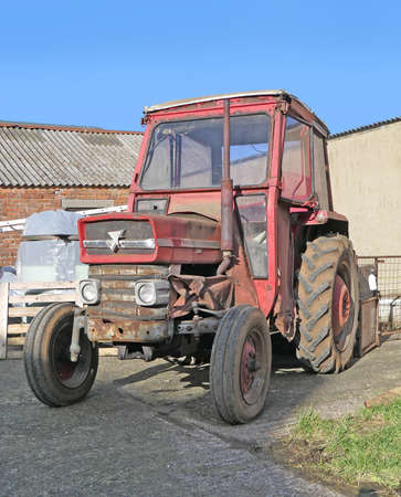 Massey Ferguson 135 Tractor on a Farm in Ireland 13th March 2020のeditorial素材