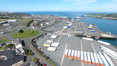 Port of Larne Co Antrim Northern Ireland 14th March 2020のeditorial素材