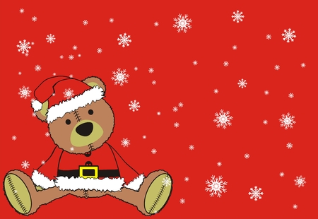 teddy claus in vector formatのイラスト素材