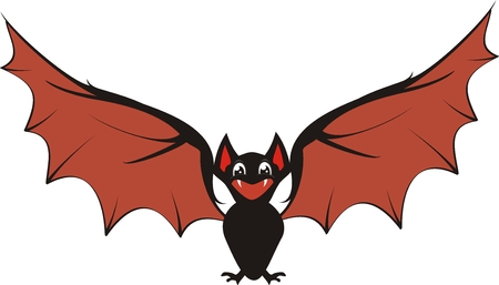 bat in vector format very easy to editのイラスト素材