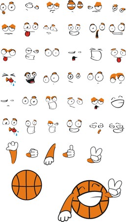 basketball  cartoon のイラスト素材
