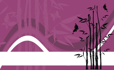 bamboo background のイラスト素材