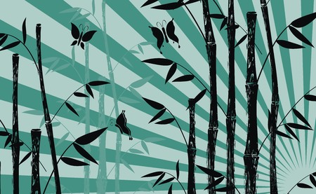 bamboo background  のイラスト素材