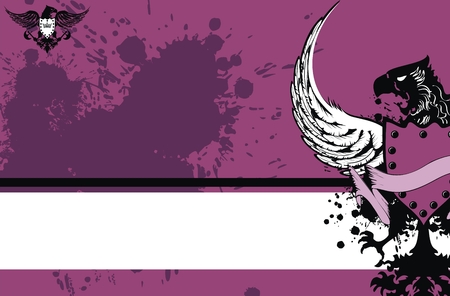 heraldic eagle backgroundのイラスト素材