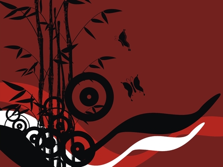 bamboo background のイラスト素材